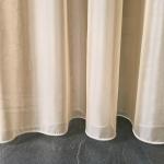 Béžová organzová záclona