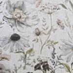 Dekorační látka Lino luční květy