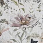 Dekorační látka Lino luční květy