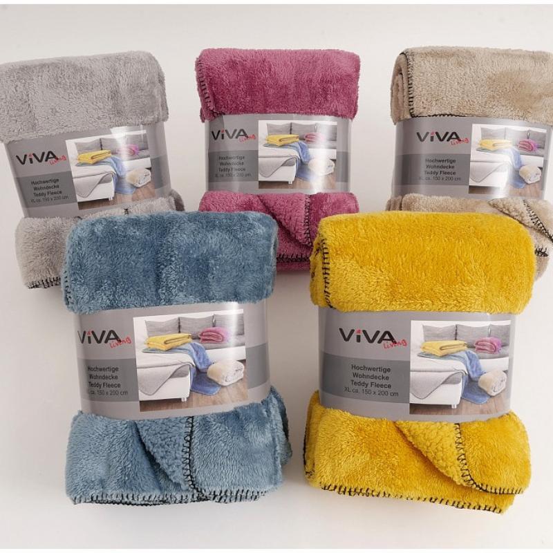 Deka Teddy Fleece petolejová 150x200cm