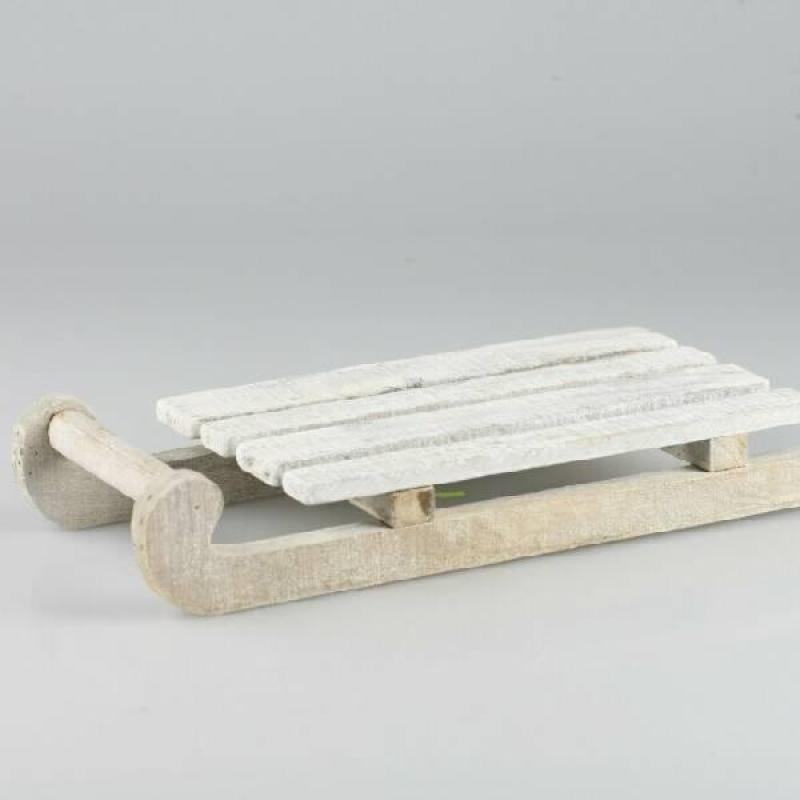 Dekorace dřevěné sáňky 