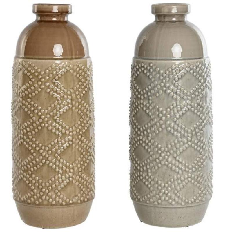 Dekorační keramická váza Romos hnědá 45cm