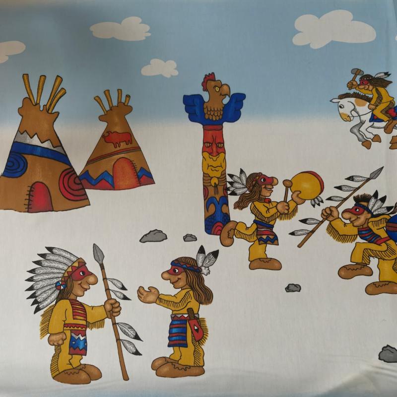 Dekorační látka Indiáni