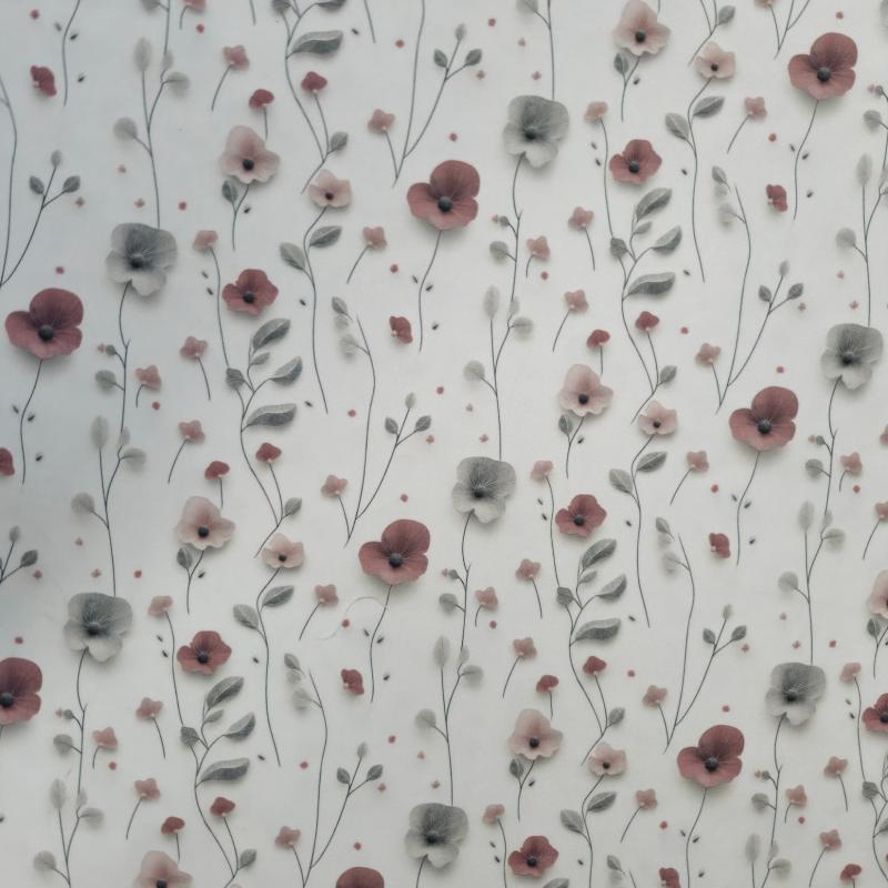 Dekorační látka Vlčí mák