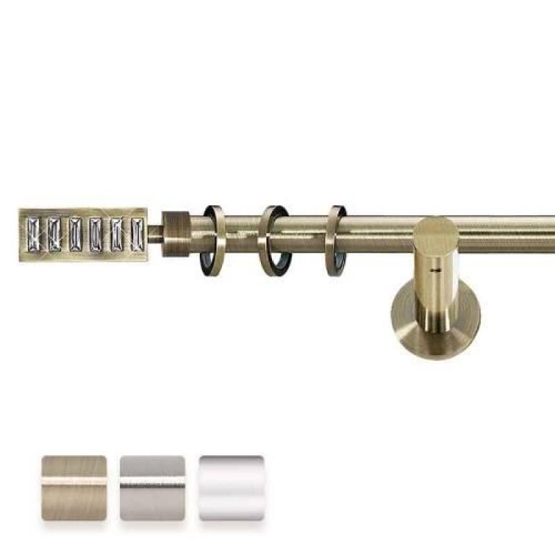 Kovová dvougarnýž Ø19 s oboustrannou koncovkou ESCALA. 