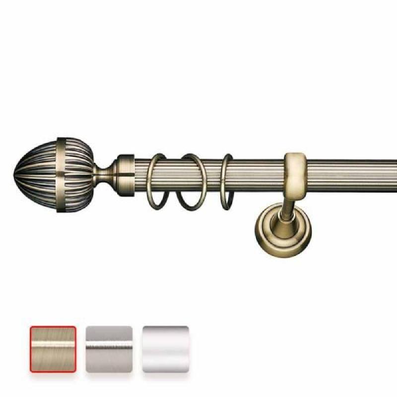 Kovová dvougarnýž Ø25 s oboustrannou koncovkou ODEON. 