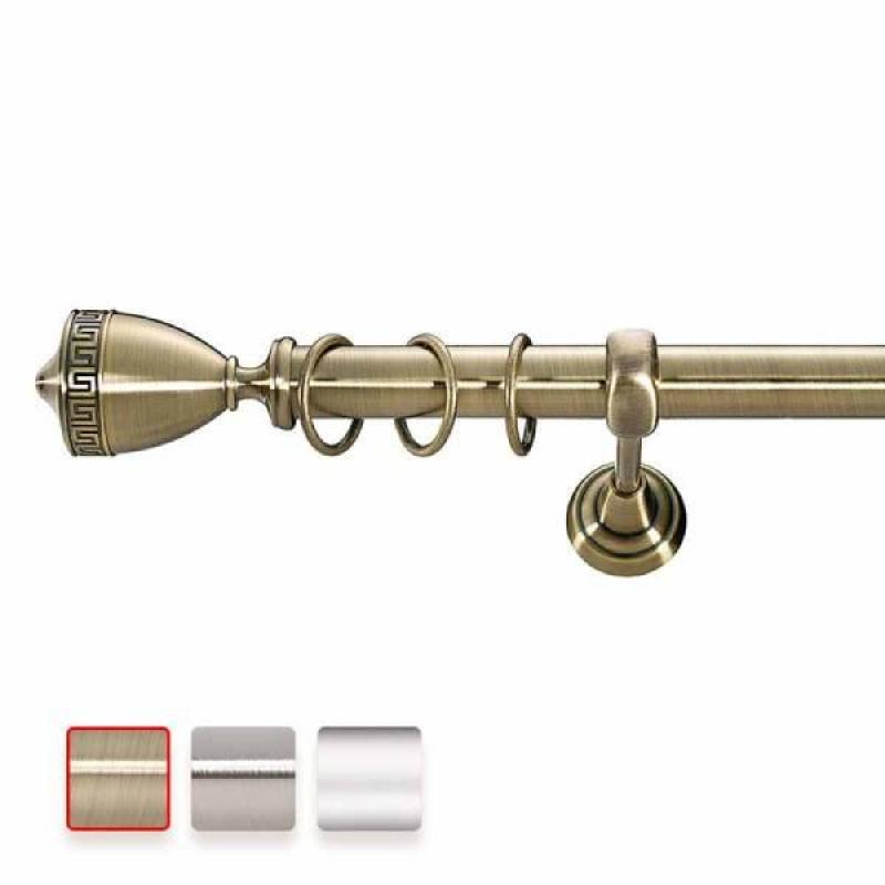 Kovová dvougarnýž Ø25 s oboustrannou koncovkou VERSUS. 