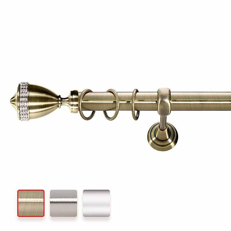 Kovová dvougarnýž Ø25 s oboustrannou koncovkou VIENA. 