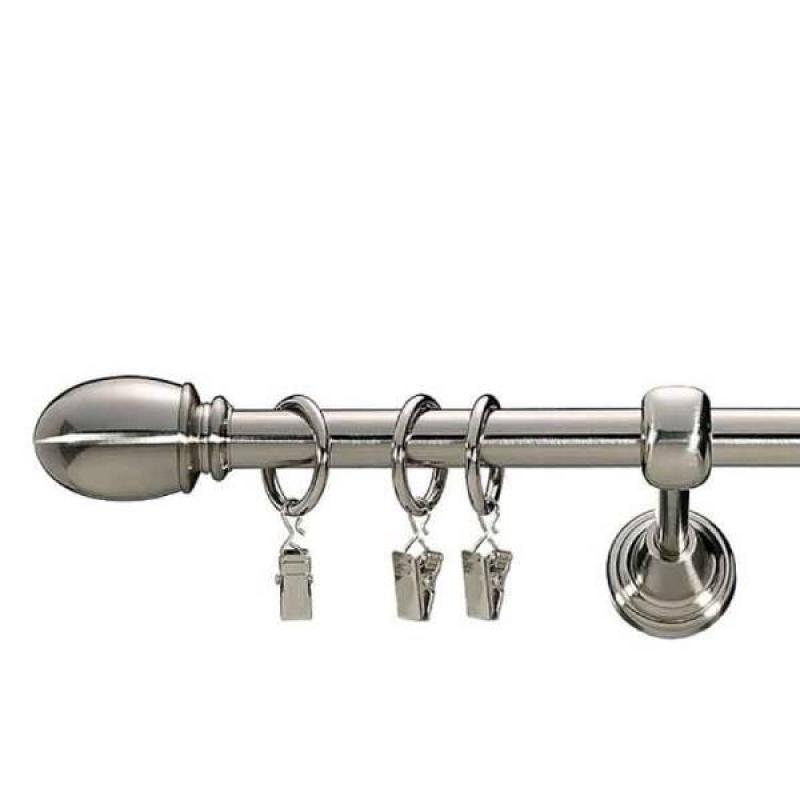 Kovová dvougarnýž Ø19 s oboustrannou koncovkou BELLUNO. 