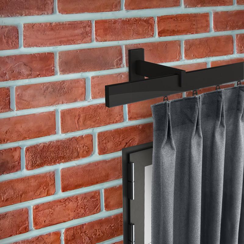 Moderní kovová garnýž SQUARE line jednořadá