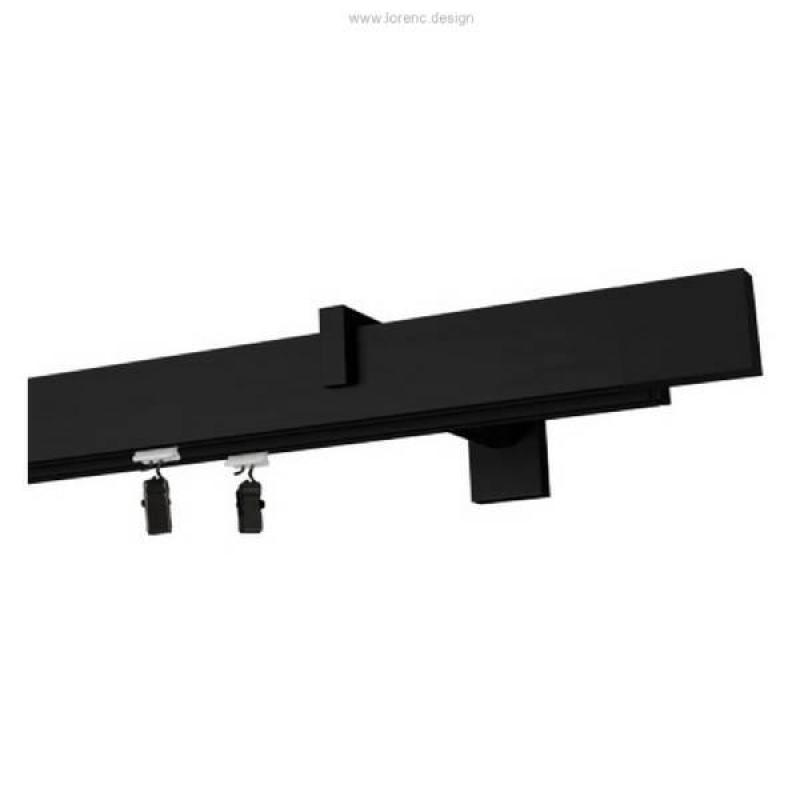 Moderní dvouřadá garnýž SQUARE line na záclony a závěsy