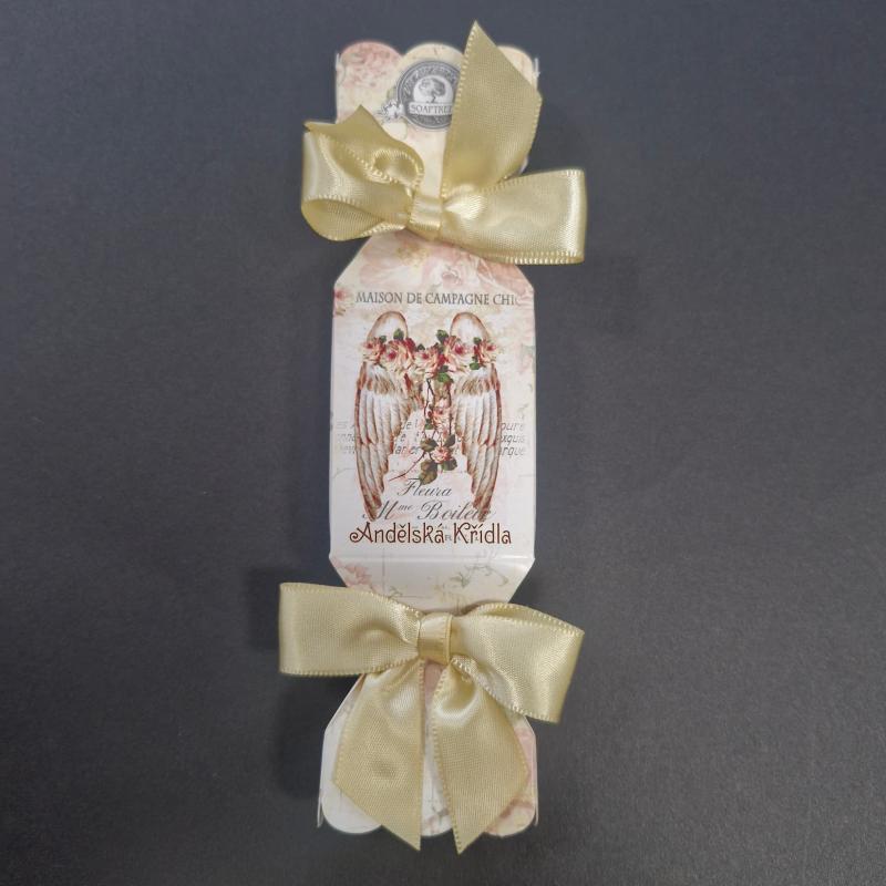 Luxusní přírodní dárkové mýdlo Andělská křídla 20g