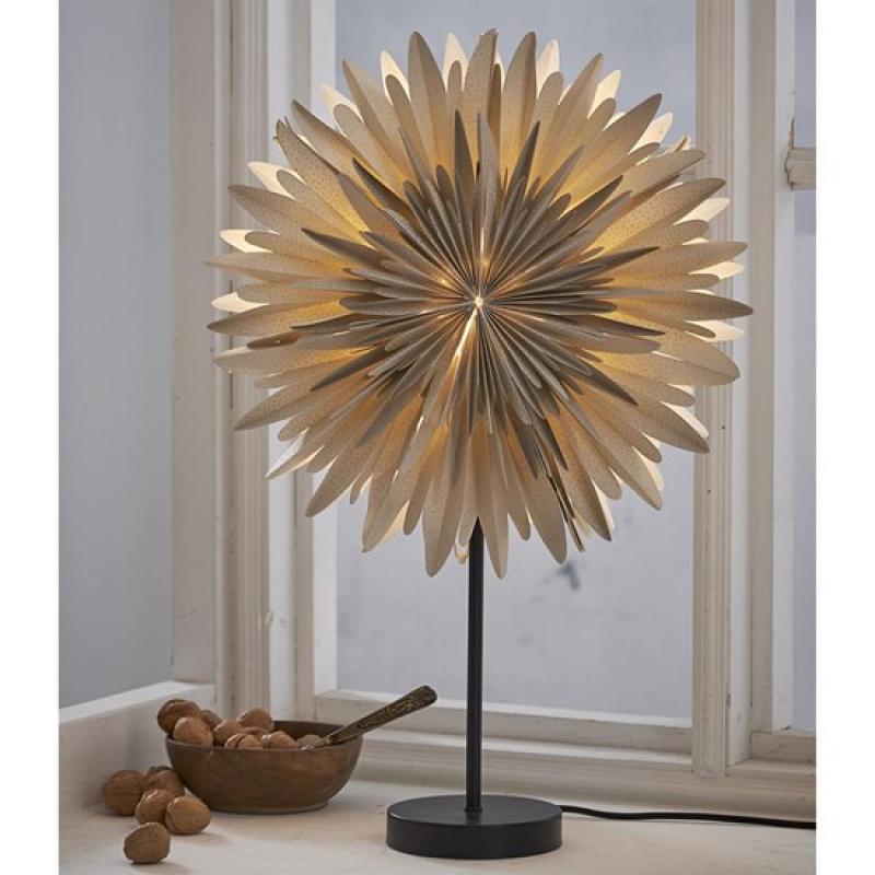 Papírová hvězda na podstavci Winter 60cn