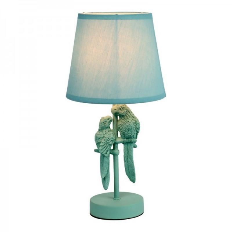 Stolní lampa s papoušky 38cm