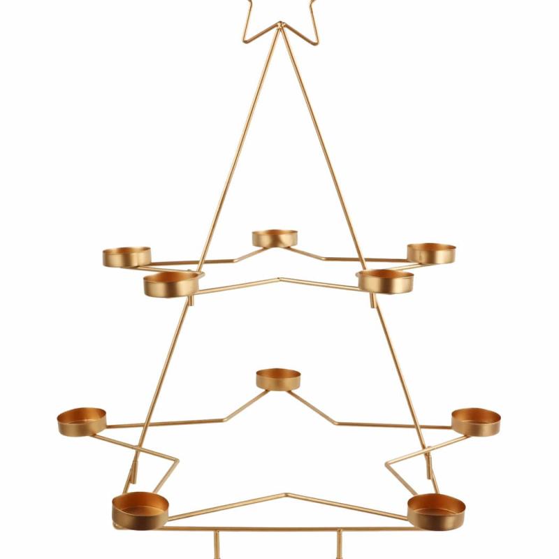 Svícen strom zlatý 50cm