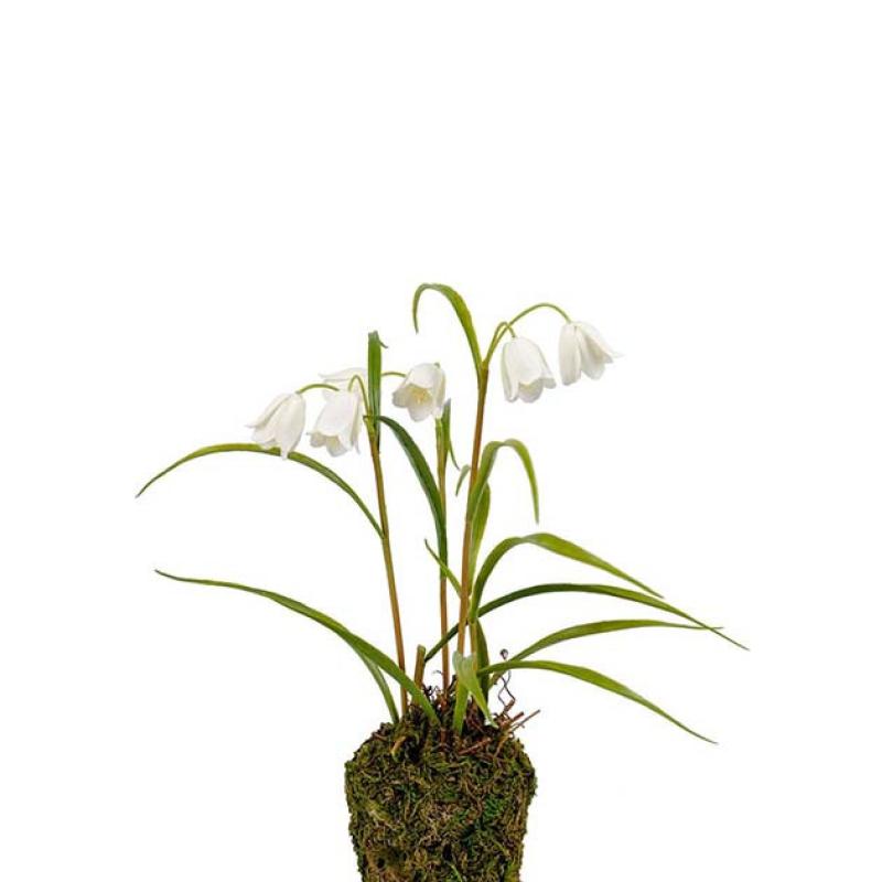 Umělá květina Fritilárie bílá 25cm