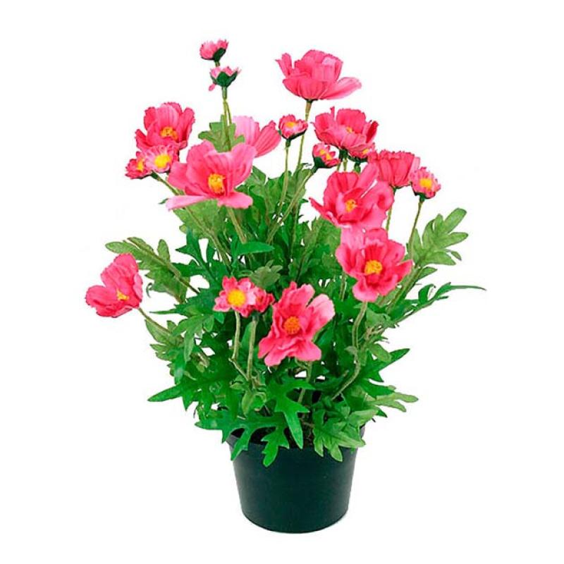 Umělá květina Kosmos růžový 32cm