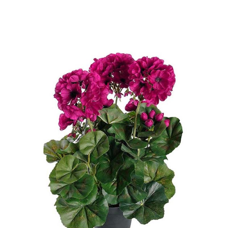 Umělá květina Muškát v květináči 35cm