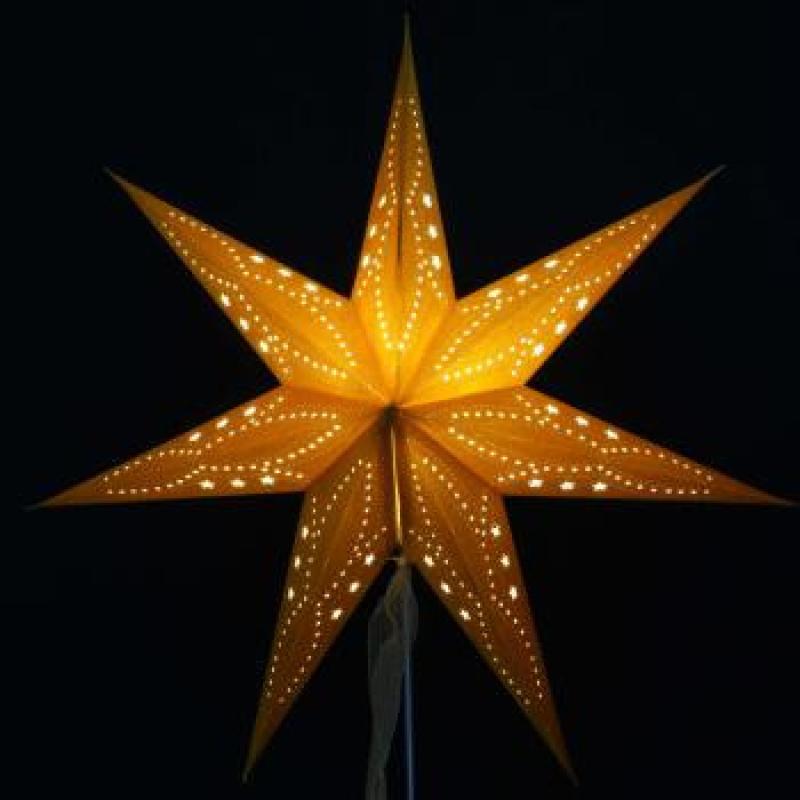 Vánoční hvězda MINORIS SENFGELB VELVET