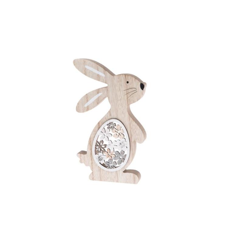Velikonoční dřevěná dekorace Zajíček 23cm