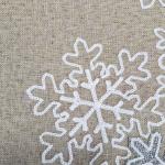 Vánoční ubrus Vločky 85x85