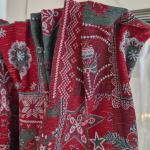 Vánoční závěsy Patchwork 2ks